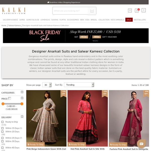Anarkali Suits: Buy Latest Designer Anarkali Suits for Women Online