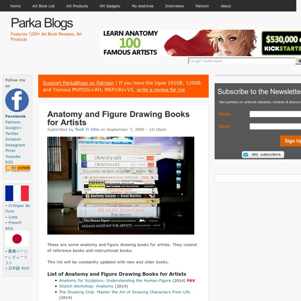Anatomy and Figure Drawing Books for Artists