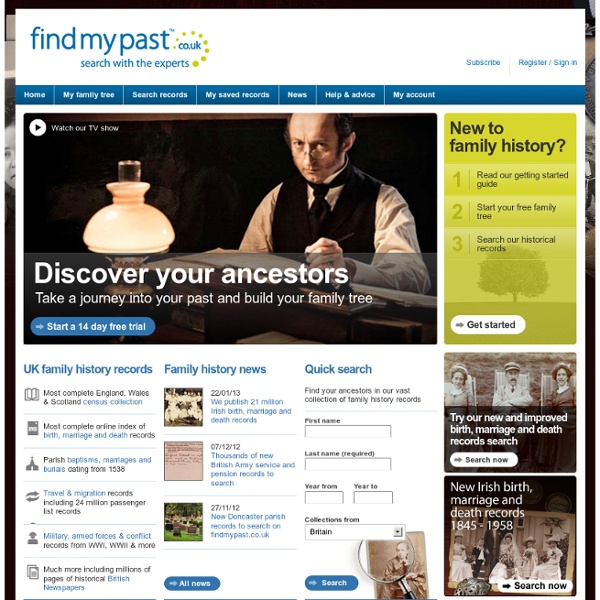 Research your family tree and family history today