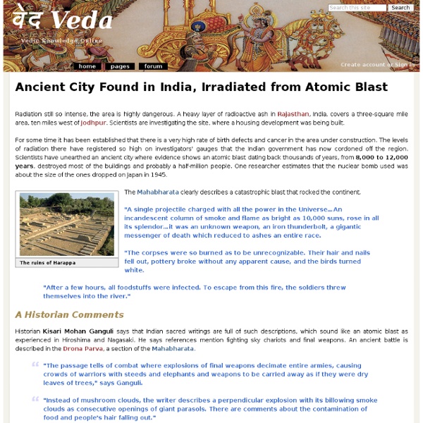 Ancient City Found in India, Irradiated from Atomic Blast