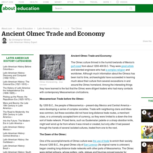 Ancient Olmec Trade and Economy