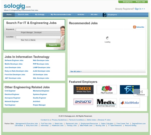Consulting Jobs - Contract Jobs - Sologig.com