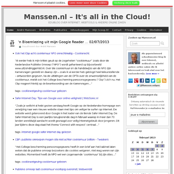 Manssen.nl » Internet & Educatie