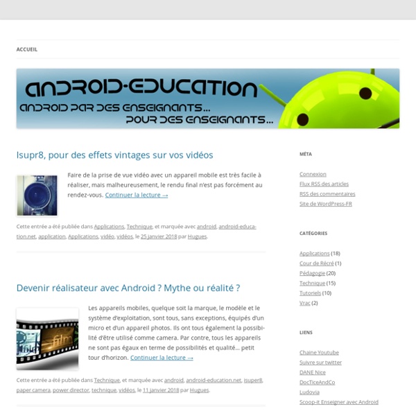 Android-education.net - android par des profs, pour des profs
