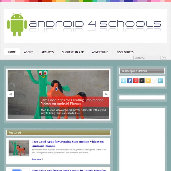 Apps and Devices for Schools