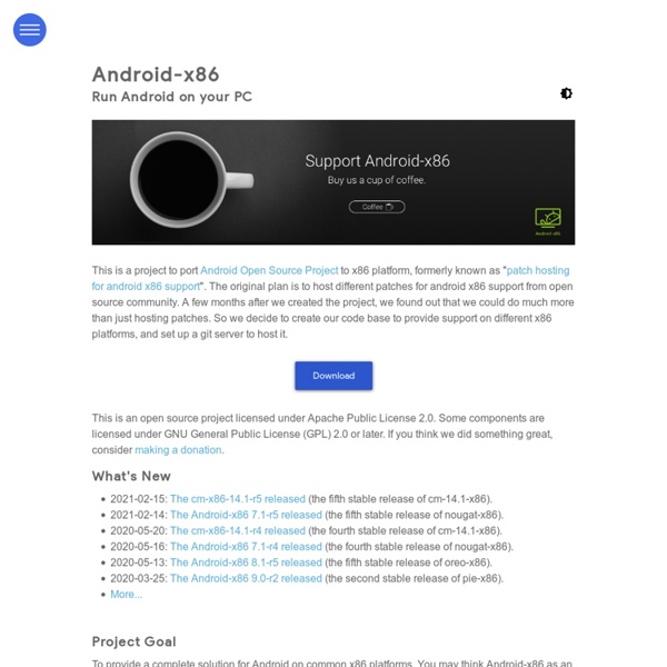 Android-x86 - Porting Android to x86