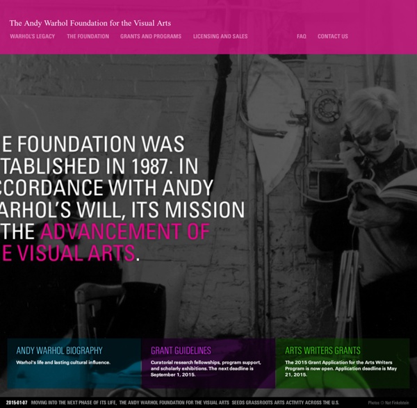 The Andy Warhol Foundation for the Visual Arts