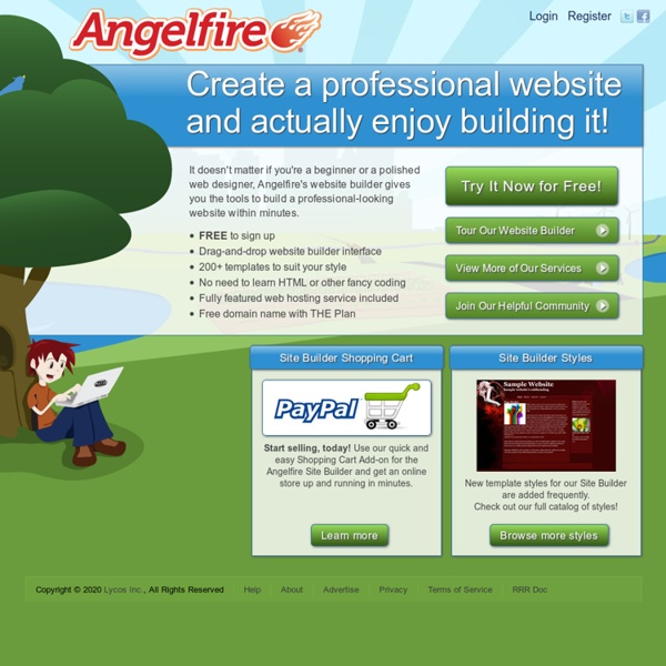 Angelfire: Welcome to Angelfire