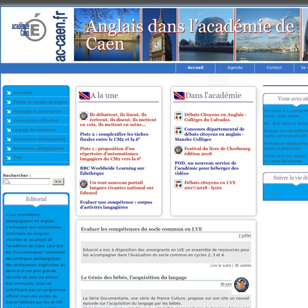 Site académique anglais - Caen