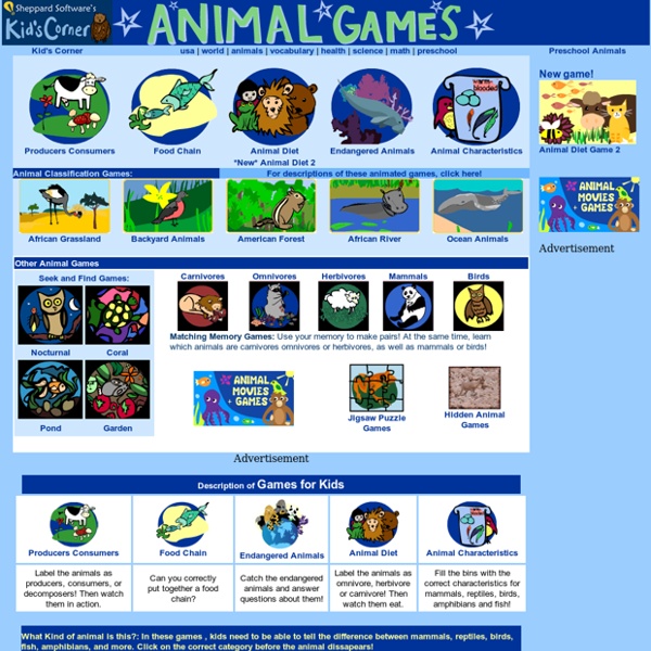 Animal Games for Kids - Kids Corner