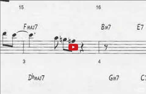 Animated Sheet Music: "Giant Steps" by John Coltrane