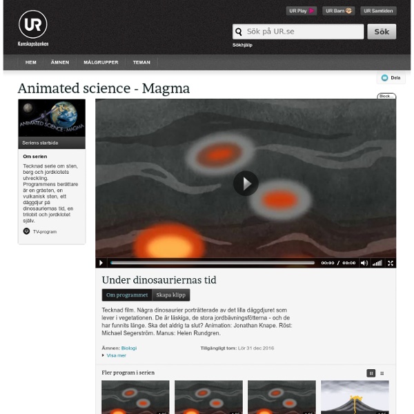 Animated science - Magma : Under dinosauriernas tid
