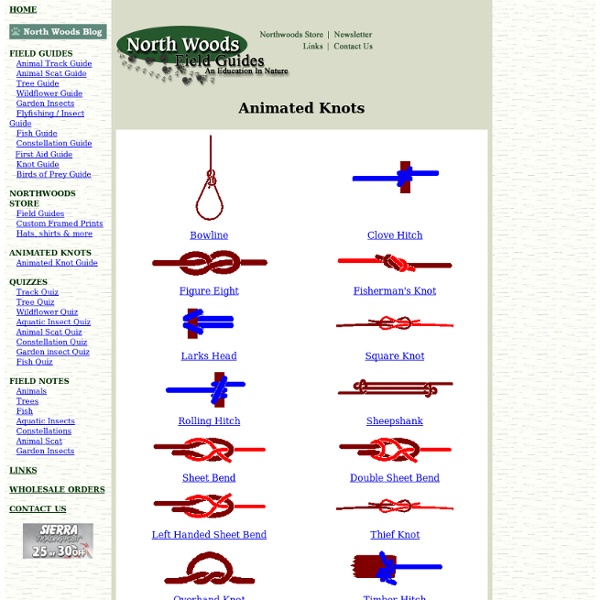 Animated Knots: Learn Popular Outdoor Knots With The Help Of The North Woods Field Guides