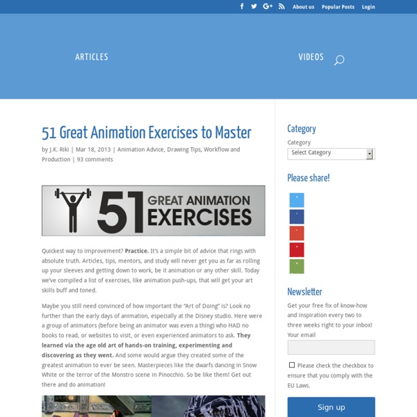 51 Great Animation Exercises to Master