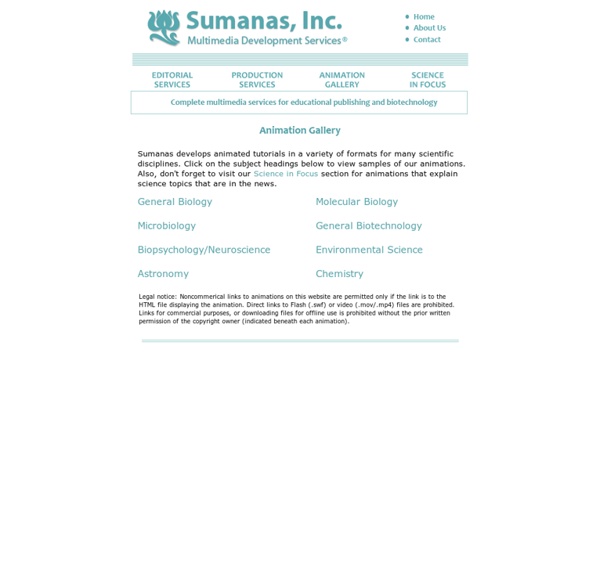 Sumanas, Inc. Animation Gallery