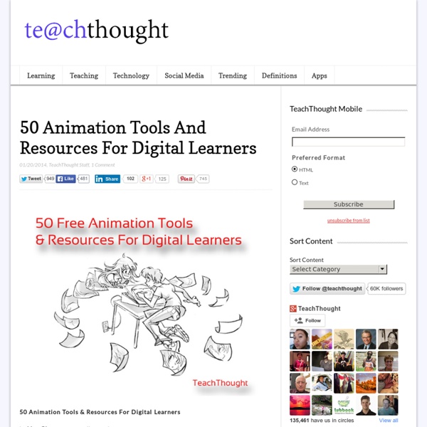 50 Free Animation Tools And Resources For Digital Learners