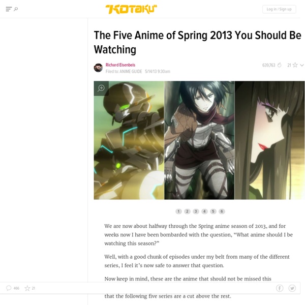 Five Anime You Should Be Watching This Season