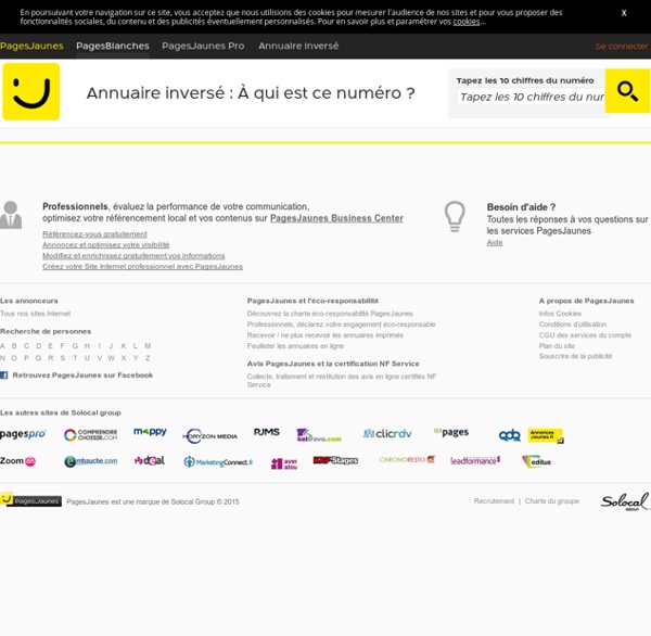 Annuaire Pages Jaunes Gratuit