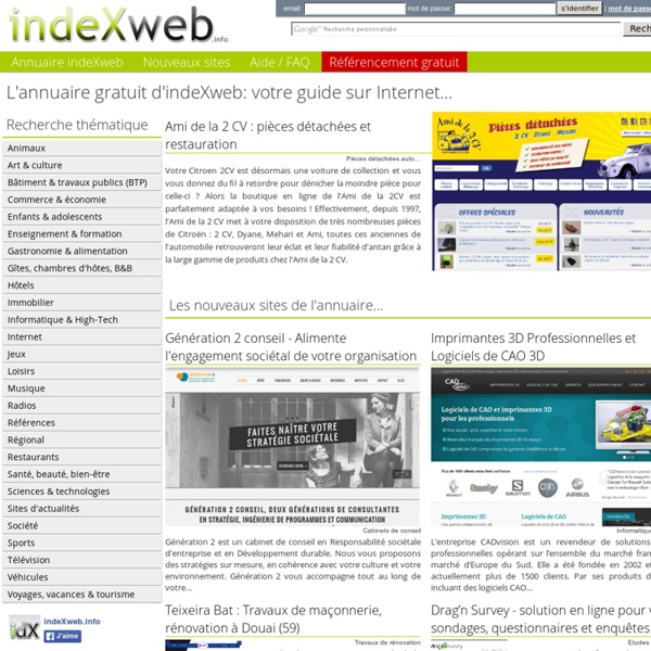 Annuaire gratuit indeXweb.info !