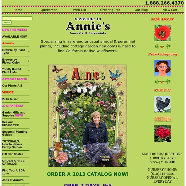 Annie's Annuals & Perennials - Retail & Online Nursery, Buy Plants & Flowers