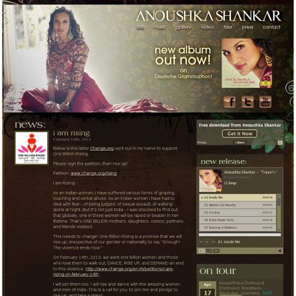 Anoushka Shankar Online: The official Web Site