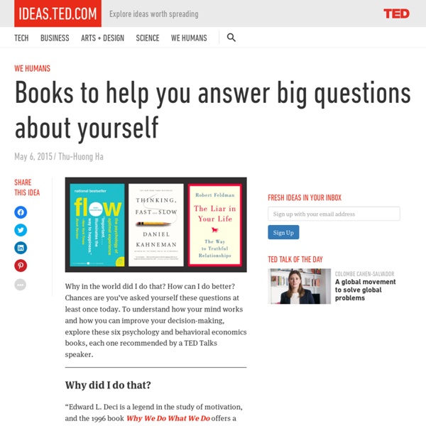 Books to help you answer big questions about yourself