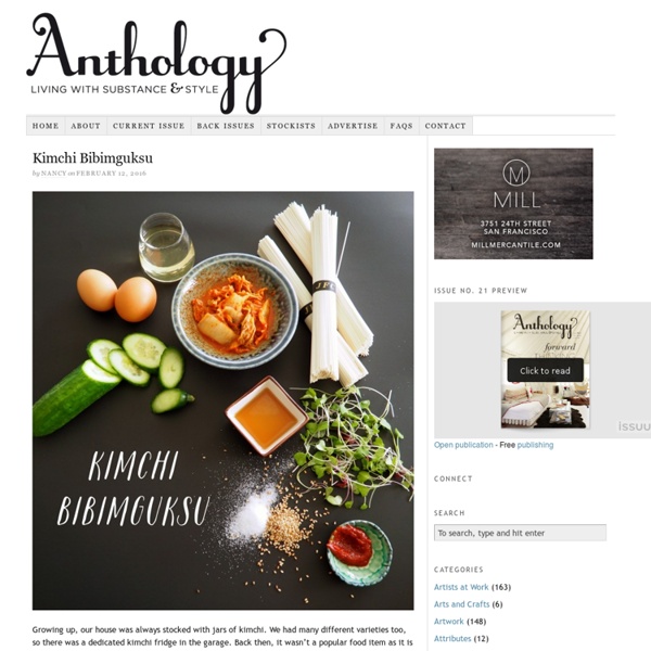 Anthology Magazine ? Living with Substance & Style