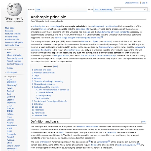 Anthropic principle