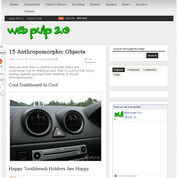 15 Anthropomorphic Objects - web pulp 2.0&