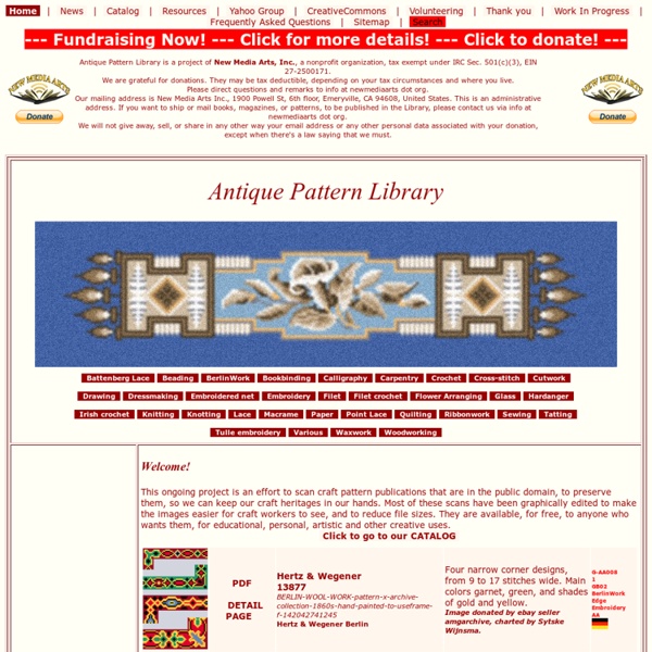 Antique Pattern Library Antique Pattern Library