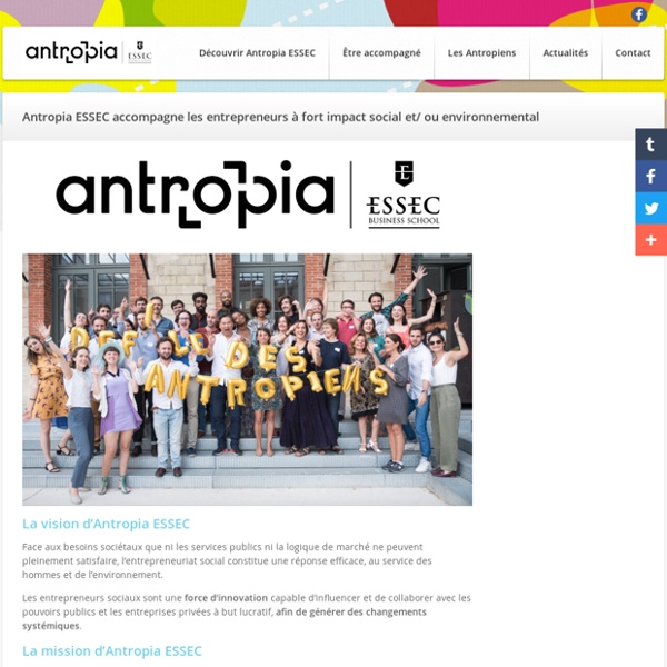 Antropia - Le premier incubateur social français