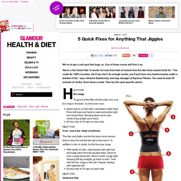 5 Quick Fixes for Anything That Jiggles: Health & Fitness