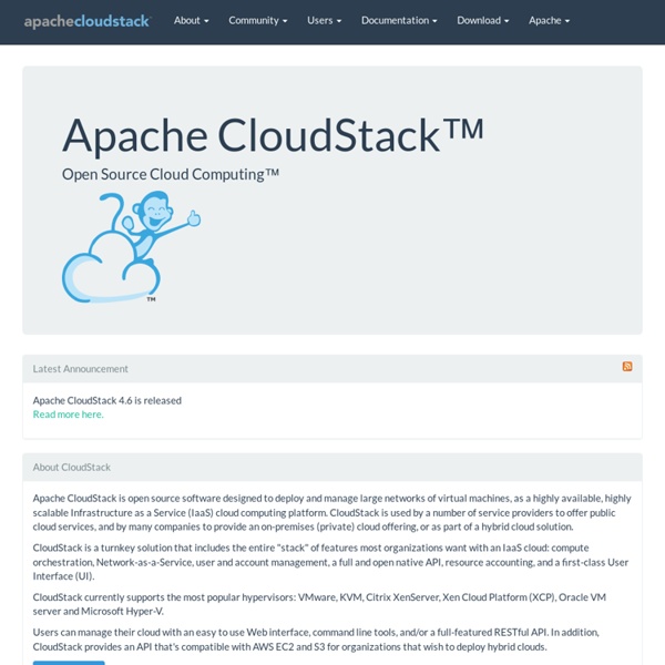 Apache CloudStack: Open Source Cloud Computing