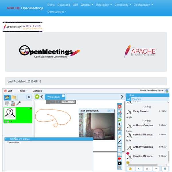 OpenMeetings [Incubating] - Home