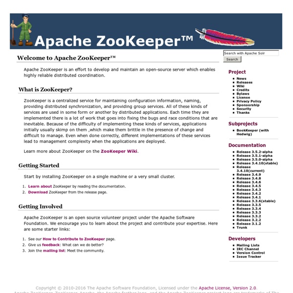 Apache ZooKeeper - Home