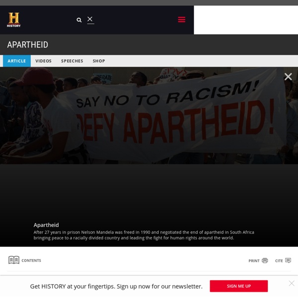 APARTHEID - ARTICLES, VIDEOS, PICTURES & FACTS