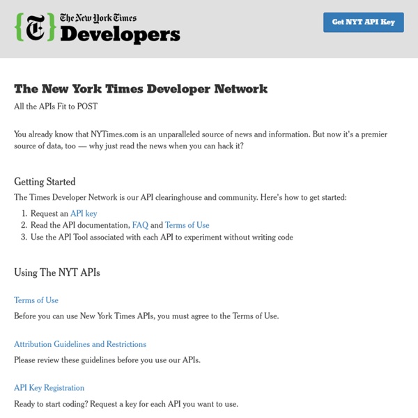 Times Developer Network - Welcome