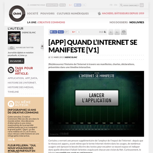 [App] Quand l’Internet se manifeste [V1] » Article » OWNI, Digital Journalism