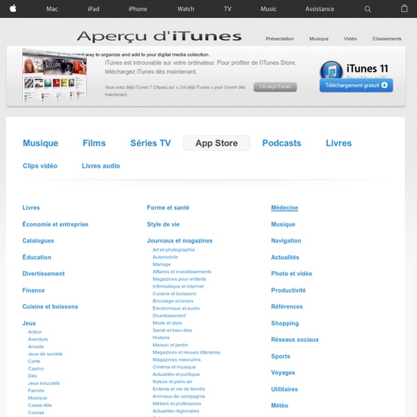 App Store à télécharger sur iTunes