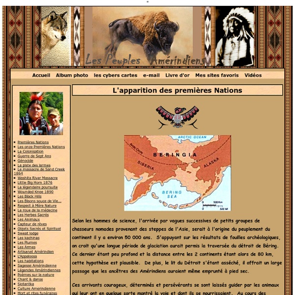 Premières Nations - Peuples amérindiens