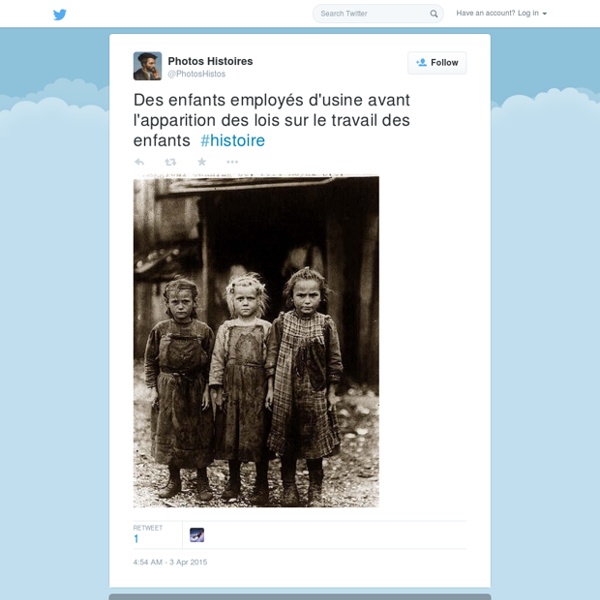 Photos Histoires on Twitter: "Des enfants employés d'usine avant l'apparition des lois sur le travail des enfants  #histoire"