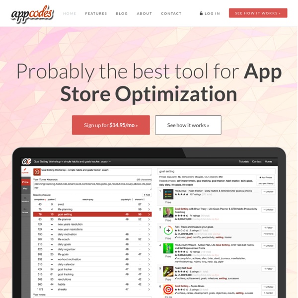 AppCodes - App Store SEO + iPhone and iPad app marketing