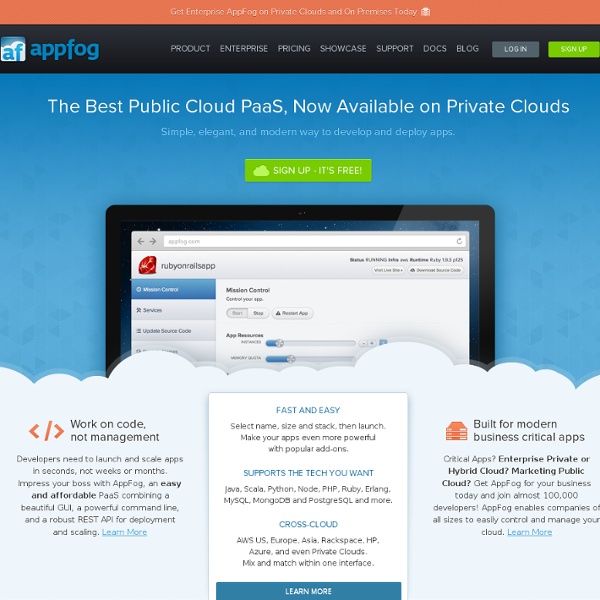 AppFog - PaaS for public and private clouds