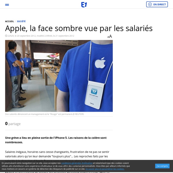 Apple, la face sombre vue par les salariés