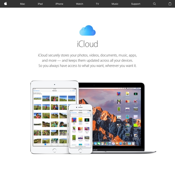 Apple - iCloud - Your content. On all your devices. | Pearltrees