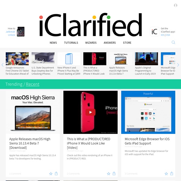 iClarified - Apple News and Tutorials