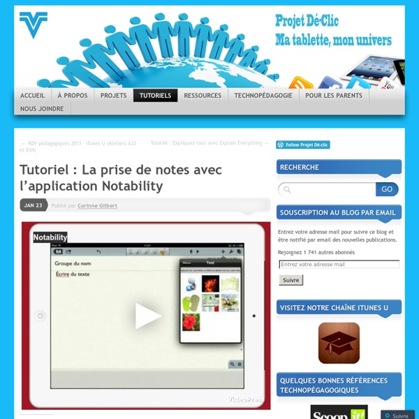 Tutoriel : Notability