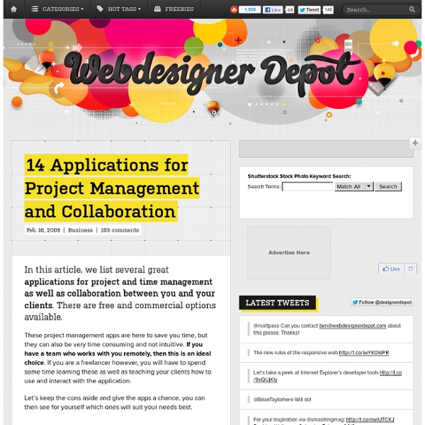 14 Applications for Project Management and Collaboration