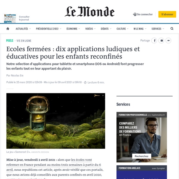 Confinement : 10 applis ludiques et éducatives pour que les enfants passent leur temps intelligemment