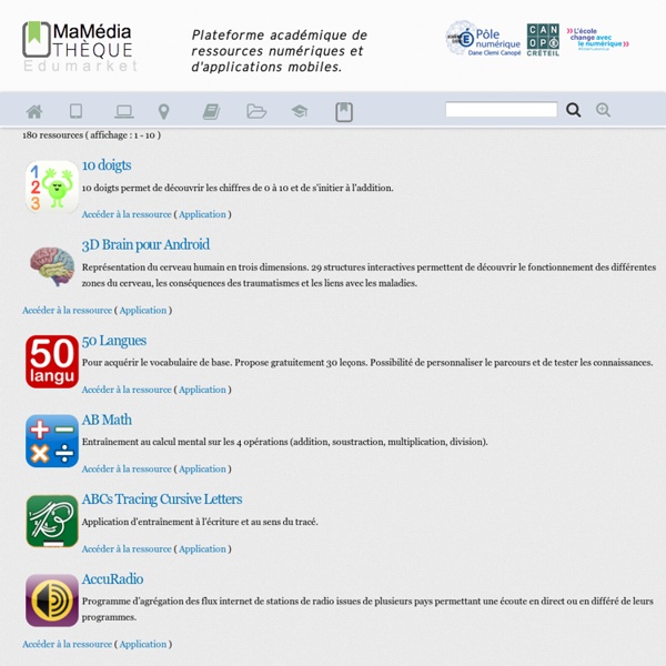 Applications pour tablettes "Android"